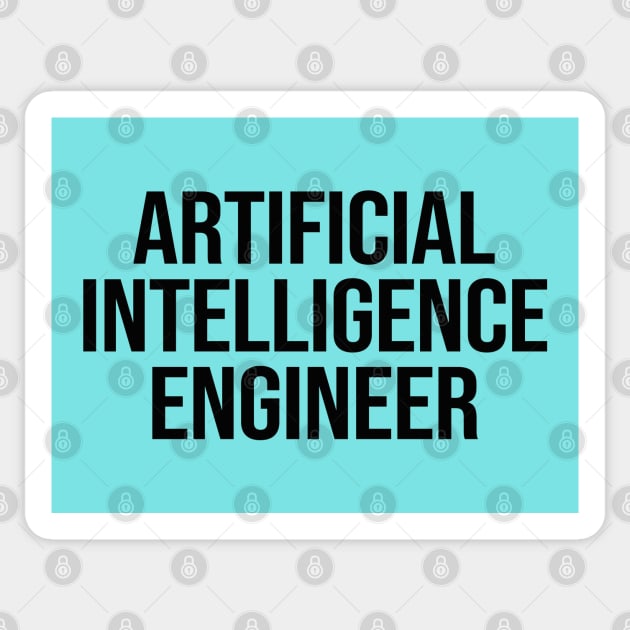 Artificial Intelligence Engineer Sticker by ShopBuzz